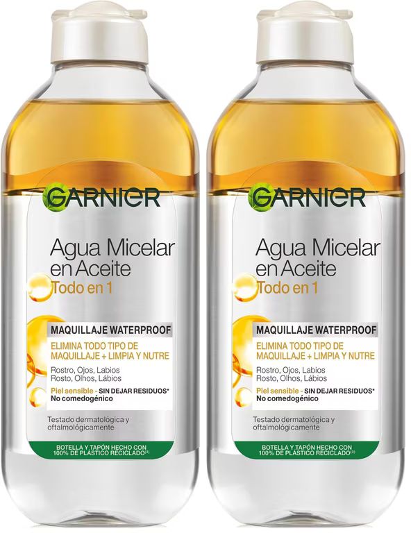 Imagen relacionada con Garnier skin active agua micelar, pack de 2
