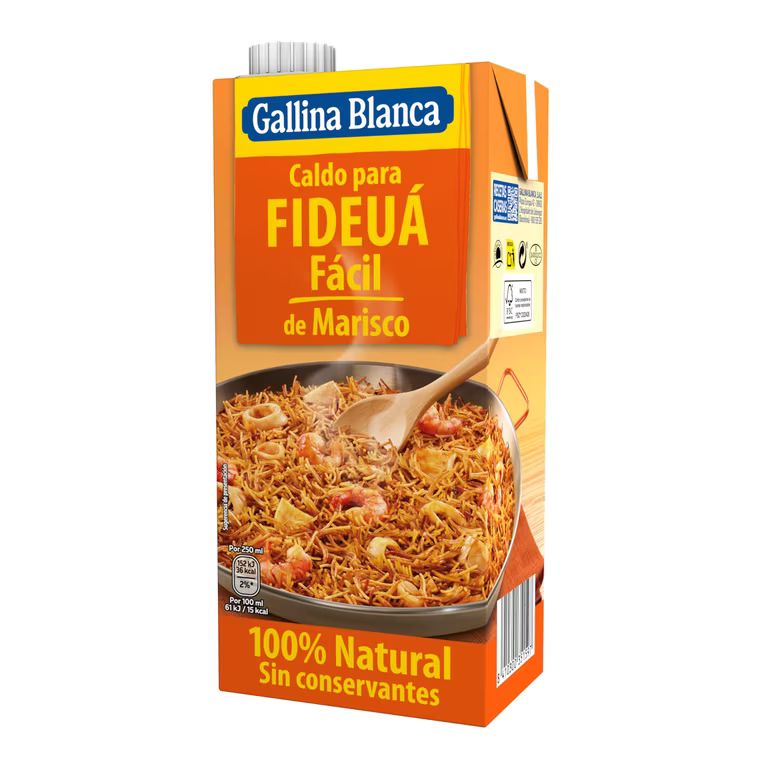Imagen relacionada con 4x Gallina Blanca Caldo para Fideuá Fácil, 1L Sin conservantes