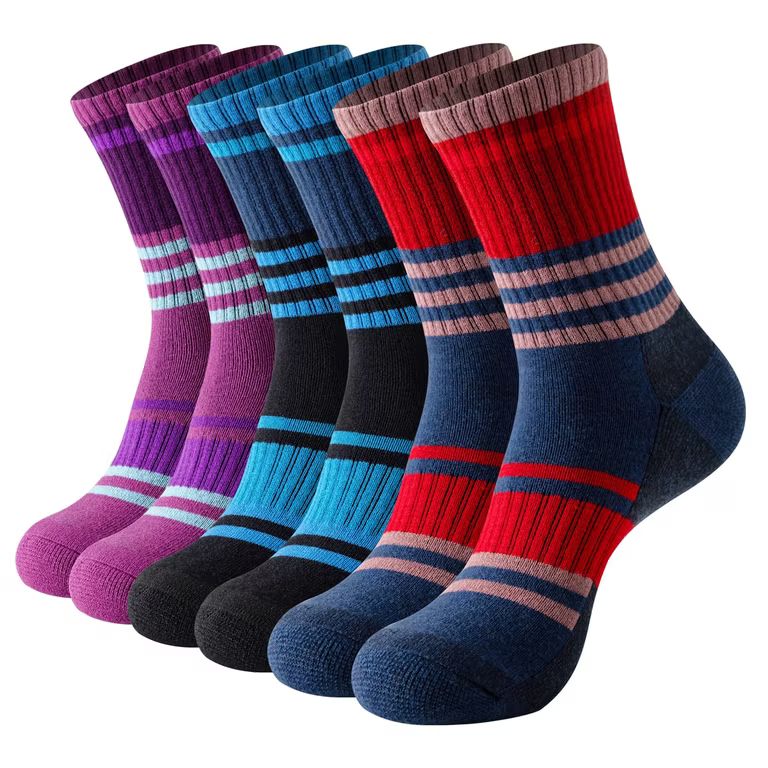 Imagen relacionada con Calcetines Lana Merino Mujer Senderismo Transpirable Calcetines Invierno Esqui para Montañismo Actividades Outdoor 3 ParesTallas EU 37-42