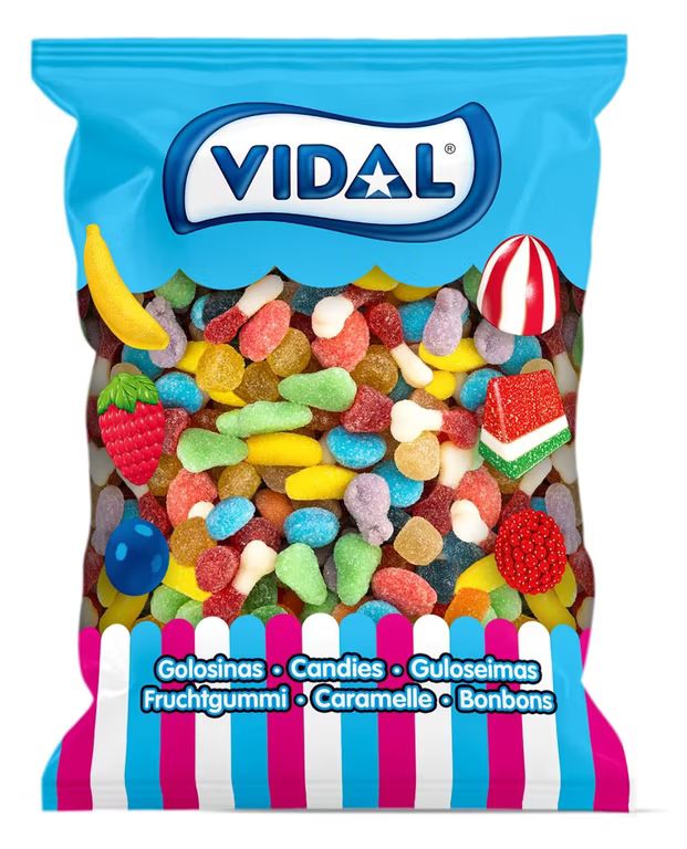 Imagen relacionada con Mini Mix Azúcar. Surtido de golosinas con forma de frutitas mini recubiertas de azúcar