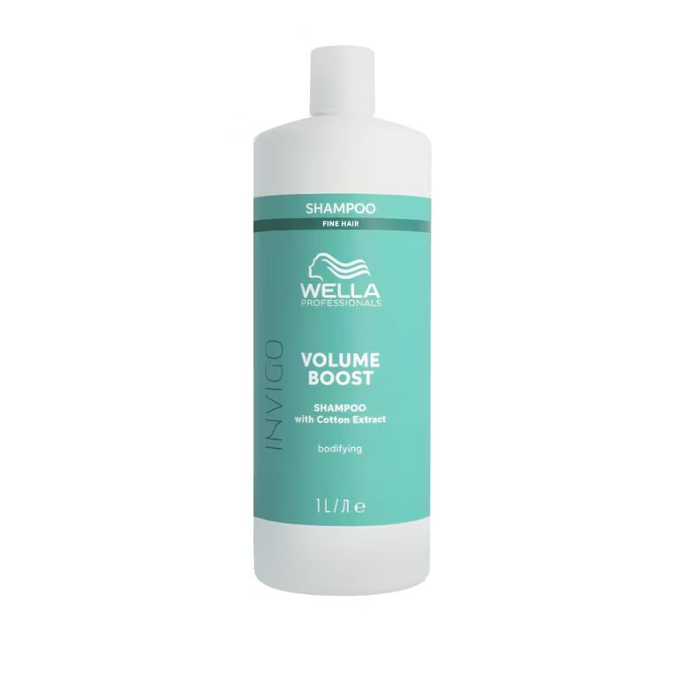Imagen relacionada con Wella Professionals INVIGO VOLUME BOOST - Champú - Volumen y Brillo - Todo tipo de cabellos - Extracto de Algodón