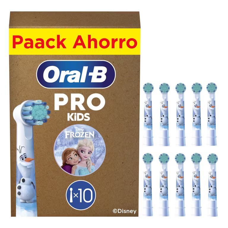 Imagen relacionada con Oral-B Kids Cabezales de Recambio Originales para Niños +3 Años, Pack de 10
