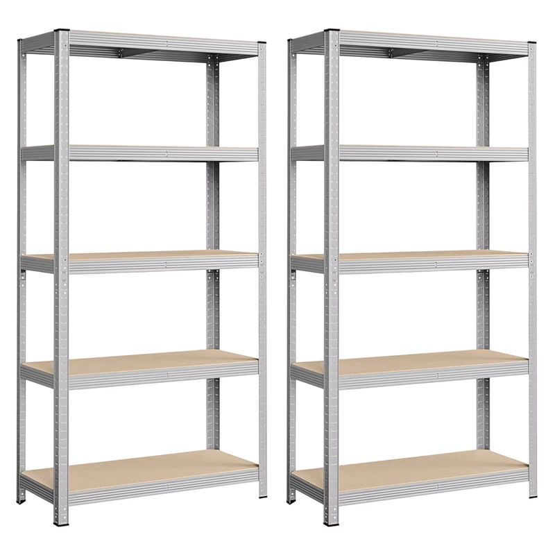 Imagen relacionada con Estantería Mikomika con 5 Baldes - Capacidad de 875 kg, 183 cm de Altura, 91 cm de Ancho y 46 cm de Profundidad - Estructura de Acero Galvanizado, Perfecta para Cocina, Oficina, Garaje y Más (NAVE-001 2790 D1)