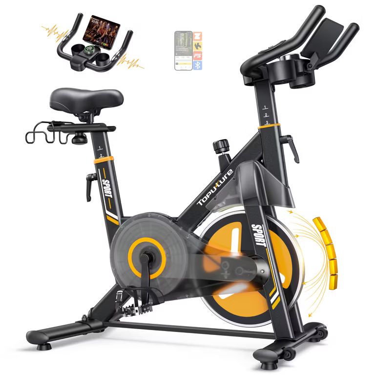 Imagen relacionada con Toputure Bicicleta Estática Electromagnética con APP, 32 Niveles Precisos