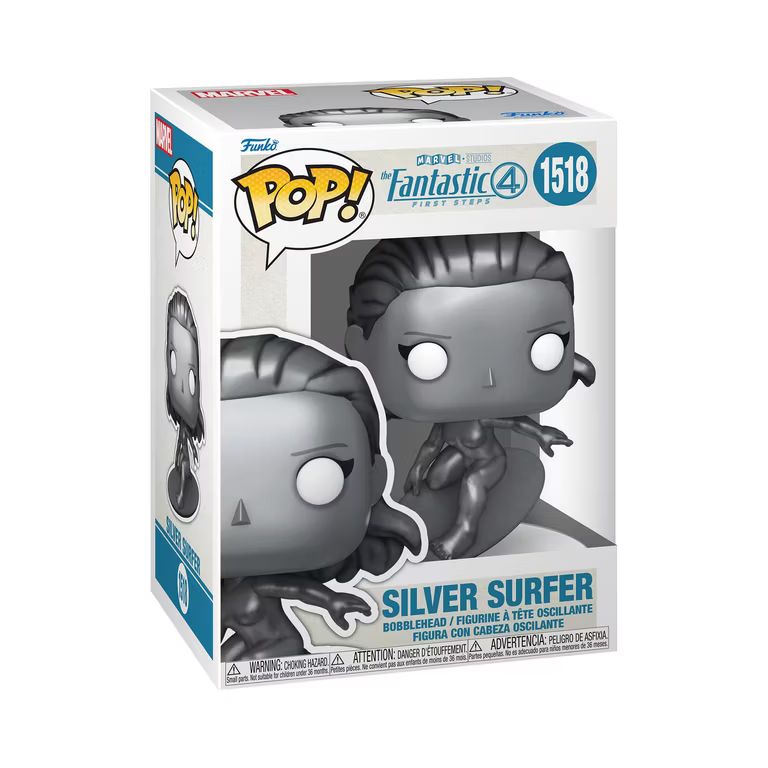 Imagen relacionada con Funko Pop! Marvel: Los 4 Fantásticos 2025 - Silver Surfer