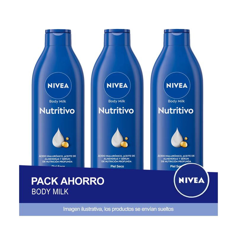 Imagen relacionada con 3x NIVEA Body Milk Loción Corporal Nutritivo 400ml - Pack de 3 unidades