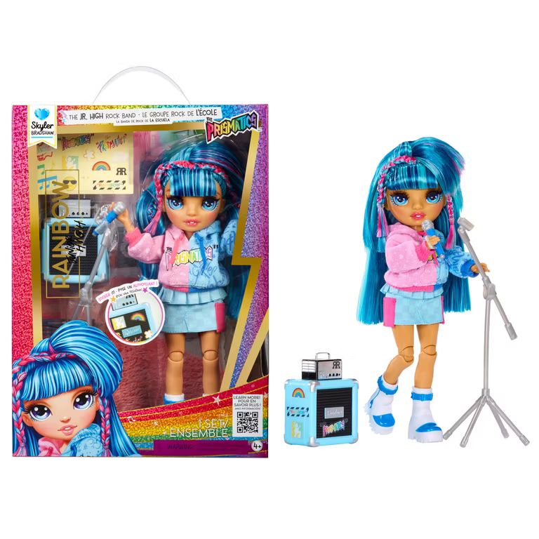Imagen relacionada con Rainbow High Junior High Rock Band Skyler Muñeca de Moda 23 cm (Reacondicionado - Como Nuevo)