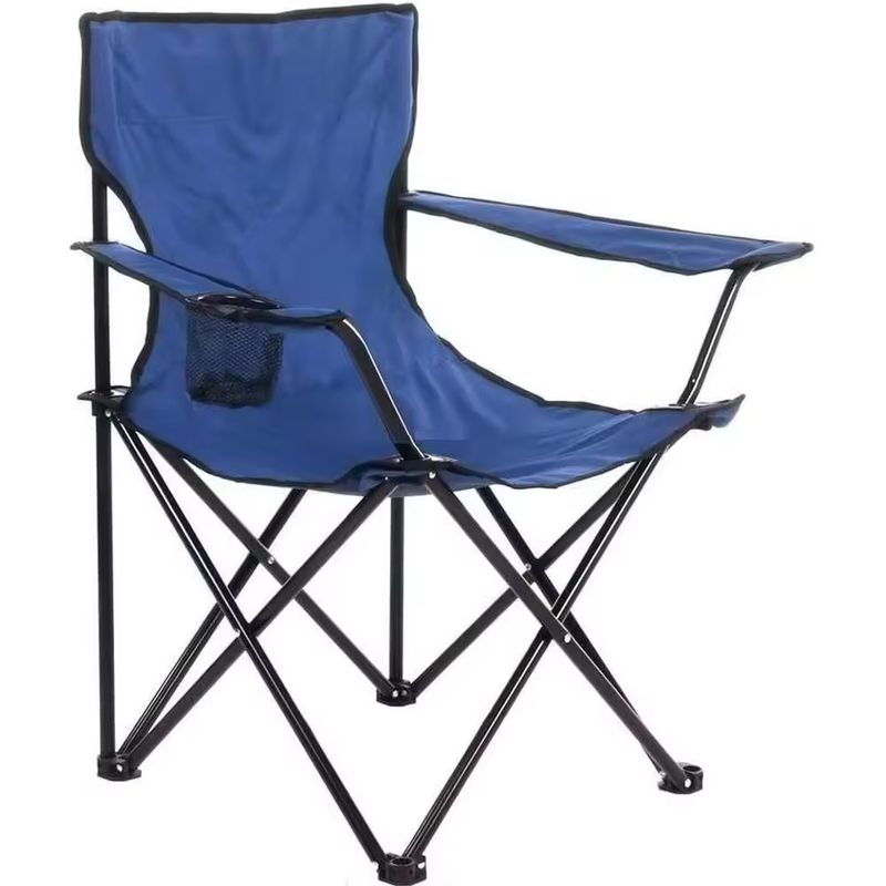 Imagen relacionada con Silla Plegable de Camping de Acero con funda incluida, 50x50x80cm, Silla de Acampada Plegable, Ideal para Camping o Pesca, Estructura de Acero Resistente y Asiento de Lona Impermeable