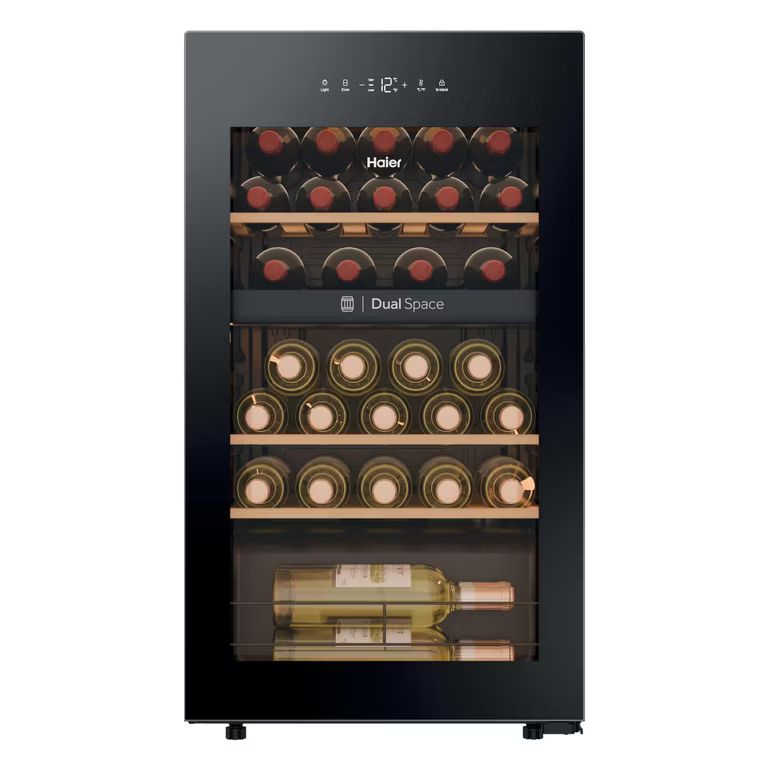 Imagen relacionada con Haier Wine Bank 50 Series 5 HWS32GDG Vinoteca de 32 Botellas