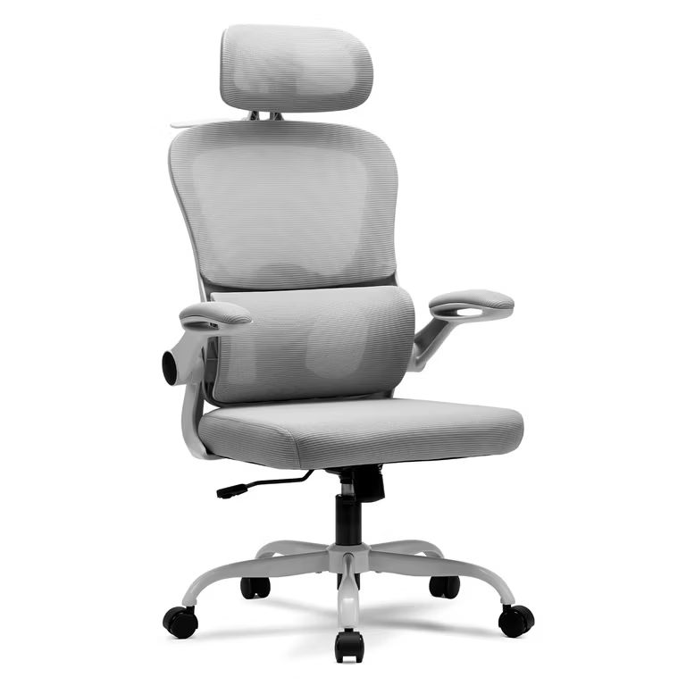 Imagen relacionada con Magic Life Silla de Oficina Ergonómica con Respaldo de Malla, Soporte Lumbar Ajustable, Reposabrazos y Altura Regulable