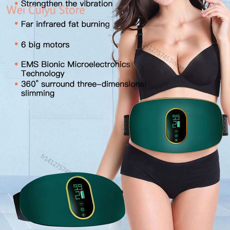 Imagen relacionada con Estimulador Muscular Eléctrico, Cinturón Adelgazante para Abdomen, Quemador de Grasa, Masajeador Abdominal, Eliminador de Celulitis, Equipo de Fitness