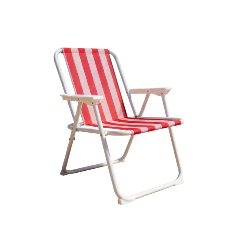 Imagen relacionada con Silla Plegable con Rayas para Playa y Camping – Ligera y Portátil, Diseño Playero a Rayas, Ideal para Piscina, Jardín, Patio