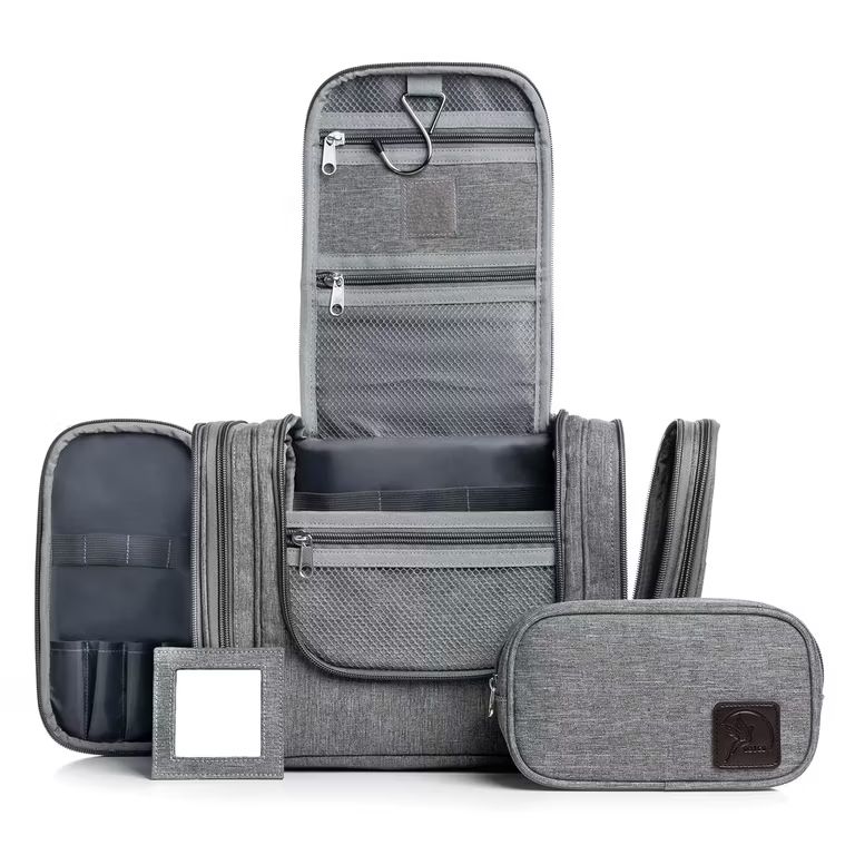 Imagen relacionada con Obics XXL Neceser de Viaje para Hombre y Mujer 8L (Grande) Gris - Bolsa de Aseo y cosméticos para artículos de tocador