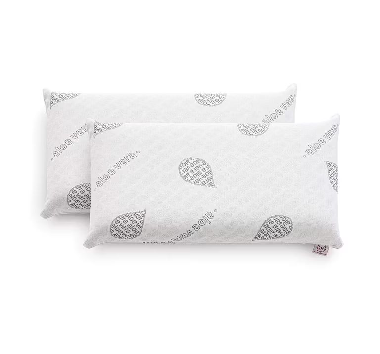 Imagen relacionada con Pack 2 Almohadas Viscoelástica 75 cm Aloe Vera Núcleo Visco