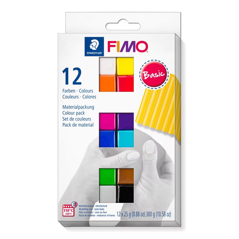 Imagen relacionada con Set de 12 pastillas de arcilla polimérica STAEDTLER FIMO Soft (12 x 25 g, colores vivos)(SELECCIÓN SUSCRIBE Y AHORRA)