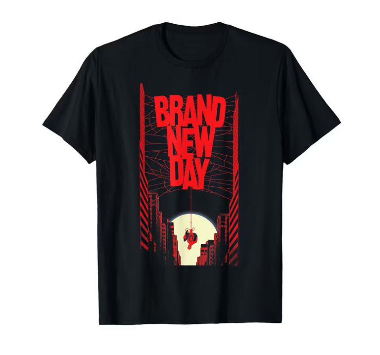 Imagen relacionada con Marvel Studios Spider-Man: Brand New Day City Camiseta [Amazon merch] (TODAS LAS TALLAS)