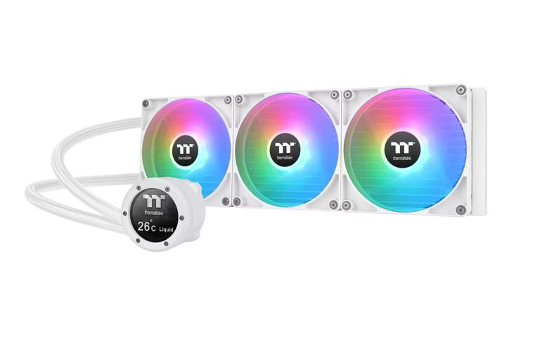 Imagen relacionada con Thermaltake TH420 V2 Ultra ARGB | Refrigeración líquida AIO CPU 420 mm | Pantalla LCD IPS de 2,1” | 3× ventiladores CT140 ARGB PWM