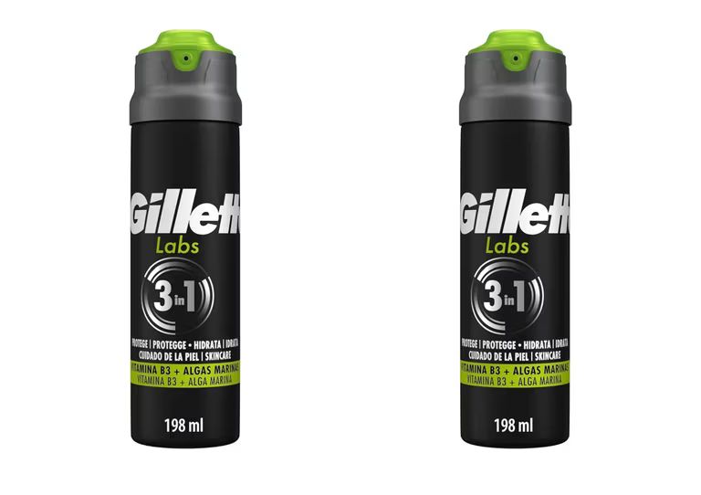 Imagen relacionada con Añadir 2 unidades. GilletteLabs Gel de Afeitar con Espuma Rápida, 198ml. Refresca, Calma Y Protege contra La Irritación, Fácil Aclarado