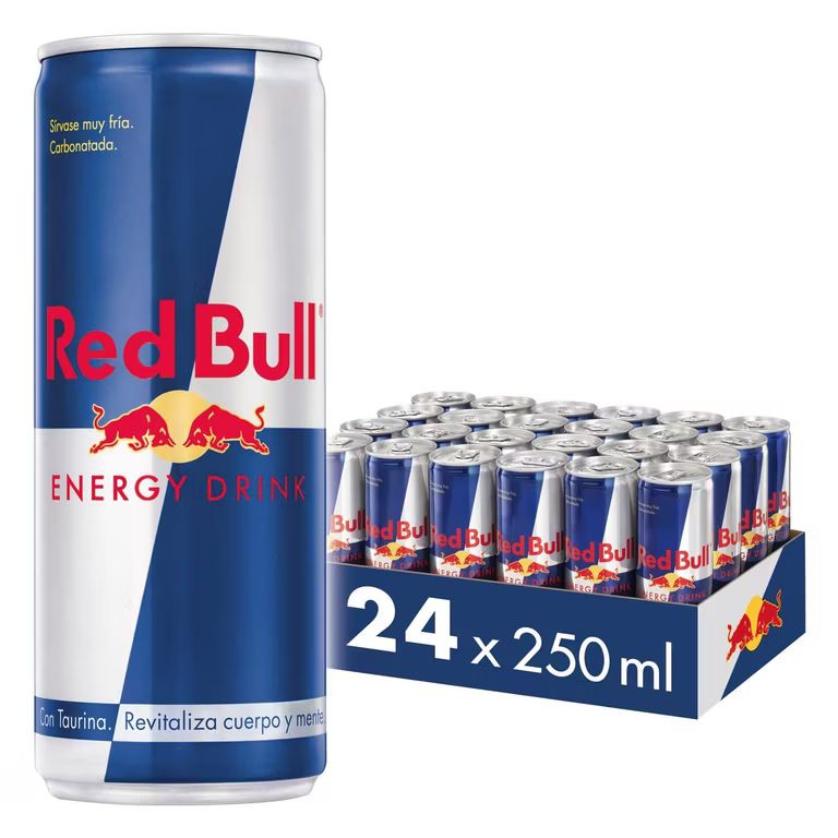 Imagen relacionada con 2 x Red Bull Bebida Energética, pack de 24 latas [Total 48 latas]