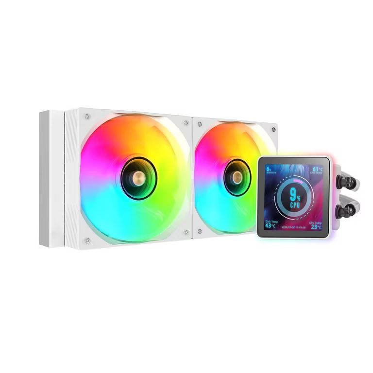 Imagen relacionada con Refrigeración Líquida Mars Gaming ML-VISIONPRO240 | AIO 240mm | TDP 500W | Pantalla IPS 4\