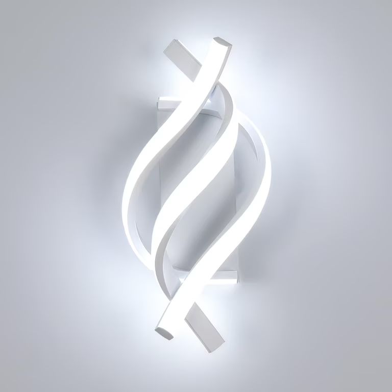 Imagen relacionada con Lámpara de Pared LED, Aplique de pared Moderno Interior 22W 2500LM de Diseño Curvo, Iluminación de Pared 6500K