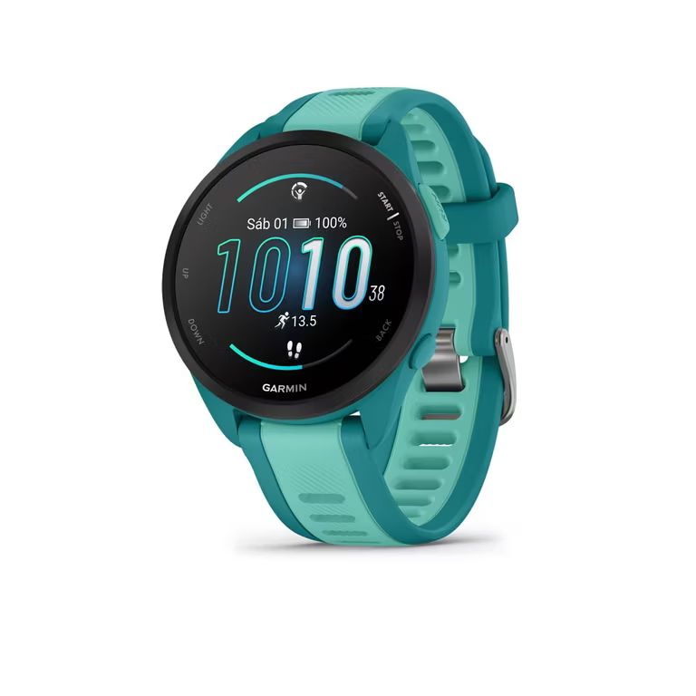 Imagen relacionada con Garmin Forerunner 165 Music, Reloj Inteligente para Correr con GPS, Azul
