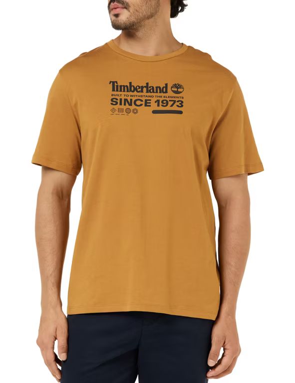 Imagen relacionada con Timberland Short Sleeve tee Camiseta Hombre, también en negro (De la S a la 3XL)