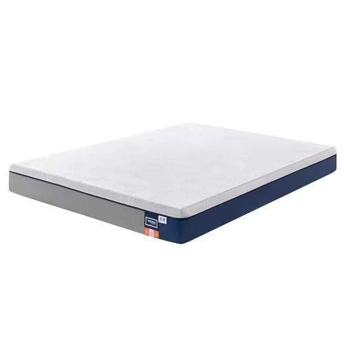 Imagen relacionada con VASAGLE Colchón 135 x 190 cm, Colchón de Matrimonio, Espuma Viscoelástica con Gel, Firmeza Media Tirando a Suave