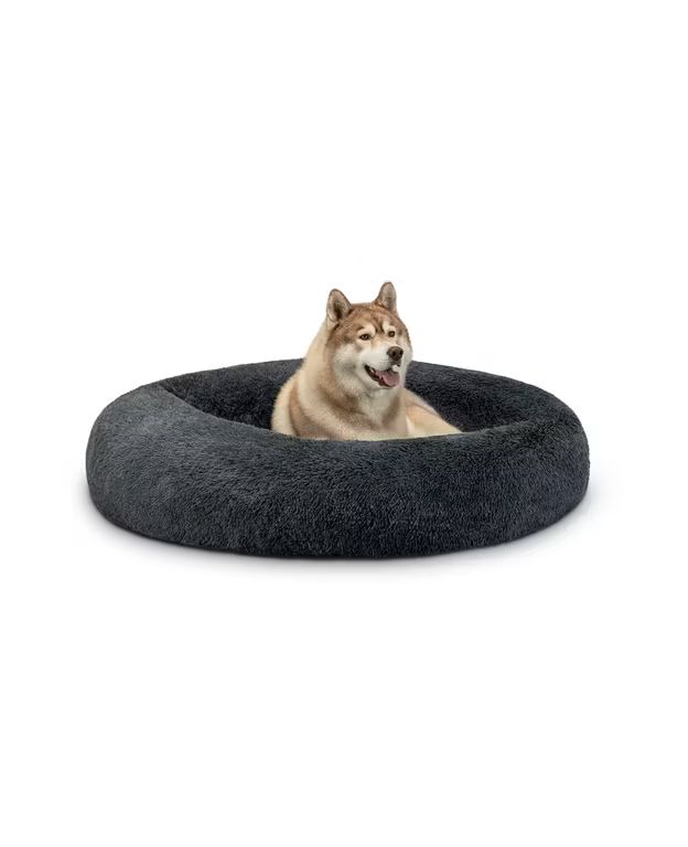 Imagen relacionada con Lionto Cama Tipo Donut para Perros y Gatos [Ø120; 120x120x24cm] Cojin Suave de Felpa Esponjosa