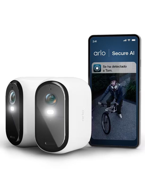 Imagen relacionada con Arlo Essential 3 XL - Cámara de vigilancia en red - Interior, exterior - Resistente a la intemperie - Color (día y noche) (VMC3282-100EUS)