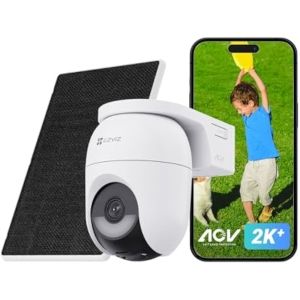Imagen relacionada con Ezviz CB8 Lite Cámara Vigilancia 4MP PTZ +Panel Solar 5W